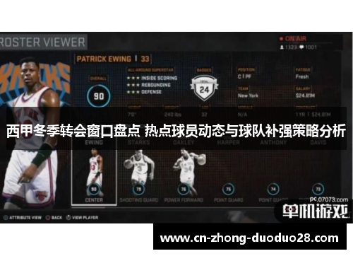 西甲冬季转会窗口盘点 热点球员动态与球队补强策略分析