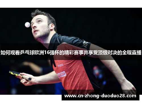 如何观看乒乓球欧洲16强杯的精彩赛事并享受顶级对决的全程直播