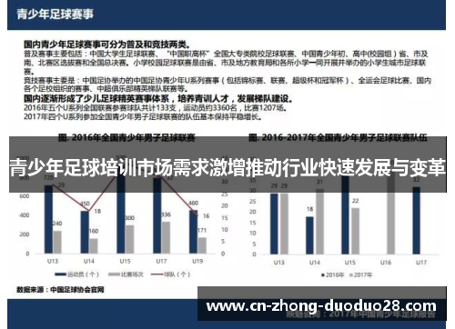青少年足球培训市场需求激增推动行业快速发展与变革